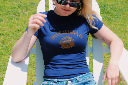 Michigan BBall Tee